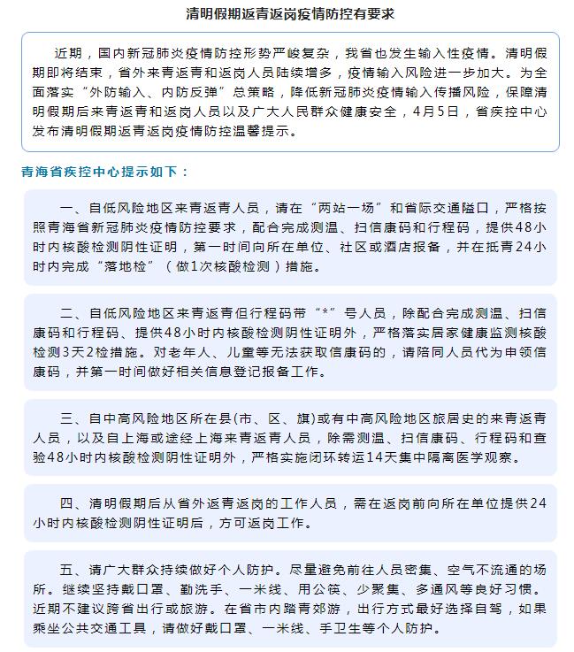 青海省疫情防控最新政策，科学精准，高效有序