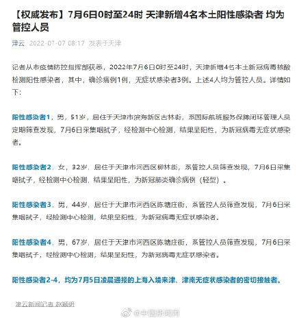 天津疫情最新通报，新增本土确诊病例1例