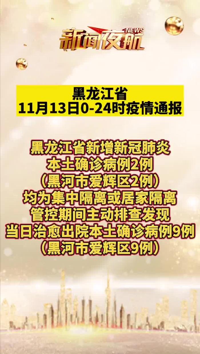 黑龙江疫情防控最新通报